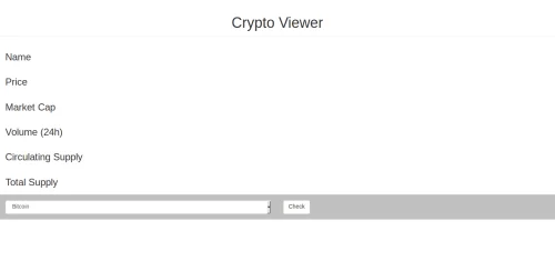 Picture of Crypto Viewer website