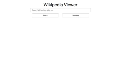 Picture of Wikipedia Viewer website